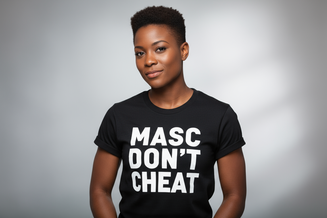 regenerate the image with a short sleeve black shirt